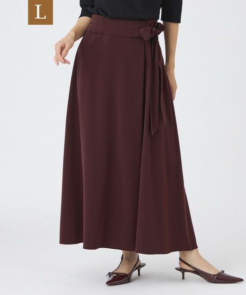 EVEX by KRIZIA (大きいサイズ)/エヴェックス バイ クリツィア (オオキイサイズ) 【L】【カタログ掲載品】【マシンウォッシャブル】ヴィーナスストレッチフレアスカート レッド系その他1 46