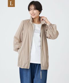 EVEX by KRIZIA  (大きいサイズ) / エヴェックス バイ クリツィア (オオキイサイズ) その他アウター | 【L】【はっ水】【防風】【ウォッシャブル】ジャージープリーツアウター