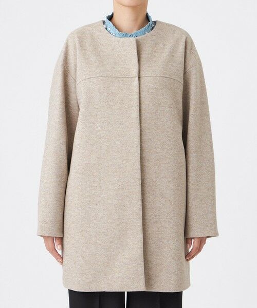 EVEX by KRIZIA  (大きいサイズ) / エヴェックス バイ クリツィア (オオキイサイズ) その他アウター | 【L】【カタログ掲載】【ウォッシャブル】ウールライクジャージ—ノーカラーコーディガン | 詳細4