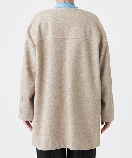 EVEX by KRIZIA  (大きいサイズ) / エヴェックス バイ クリツィア (オオキイサイズ) その他アウター | 【L】【カタログ掲載】【ウォッシャブル】ウールライクジャージ—ノーカラーコーディガン | 詳細6