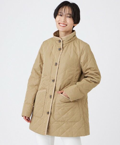 EVEX by KRIZIA  (大きいサイズ) / エヴェックス バイ クリツィア (オオキイサイズ) その他アウター | 【L】【光・遠赤外線吸収発熱】【マシンウォッシャブル】ダイヤキルトフーデッドコート | 詳細1