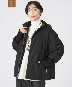 EVEX by KRIZIA  (大きいサイズ) / エヴェックス バイ クリツィア (オオキイサイズ) その他アウター | 【L】【SANYO Style EDITION掲載】【ウォッシャブル】2WAYスムースタフタダウンジャケット