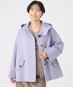 EVEX by KRIZIA  (大きいサイズ) / エヴェックス バイ クリツィア (オオキイサイズ) その他アウター | 【L】【SANYO Style EDITION掲載】ウールスーパービーバーフーデッドコート