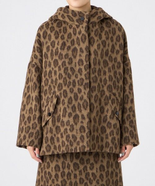 EVEX by KRIZIA  (大きいサイズ) / エヴェックス バイ クリツィア (オオキイサイズ) その他アウター | 【L】【カタログ掲載】ウールパンサージャカードフーデッドコート | 詳細2