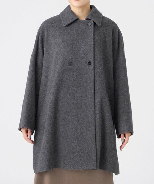 EVEX by KRIZIA  (大きいサイズ) / エヴェックス バイ クリツィア (オオキイサイズ) その他アウター | 【L】【SANYO Style EDITION掲載】ウールスーパービーバーステンカラーコート | 詳細3