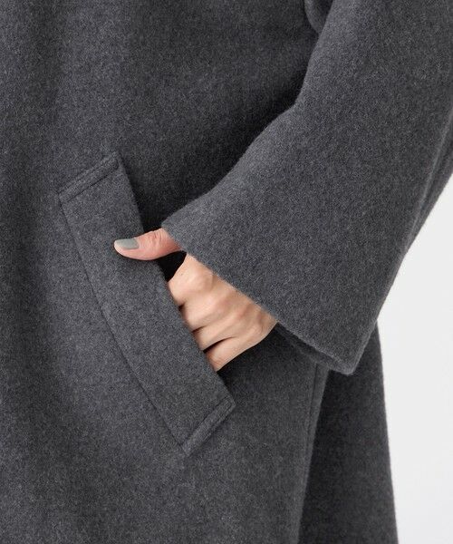 EVEX by KRIZIA  (大きいサイズ) / エヴェックス バイ クリツィア (オオキイサイズ) その他アウター | 【L】【SANYO Style EDITION掲載】ウールスーパービーバーステンカラーコート | 詳細6