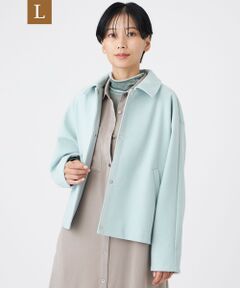 EVEX by KRIZIA  (大きいサイズ) / エヴェックス バイ クリツィア (オオキイサイズ) テーラードジャケット | 【L】【カタログ掲載】【ウォッシャブル】ウールライクジャージ—ブルゾン