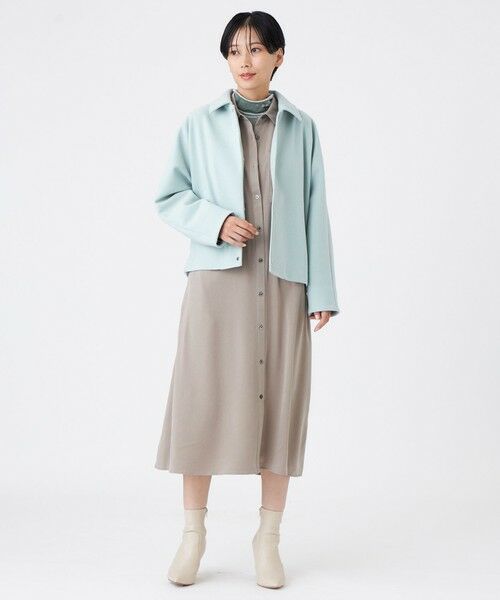 EVEX by KRIZIA  (大きいサイズ) / エヴェックス バイ クリツィア (オオキイサイズ) テーラードジャケット | 【L】【カタログ掲載】【ウォッシャブル】ウールライクジャージ—ブルゾン | 詳細2