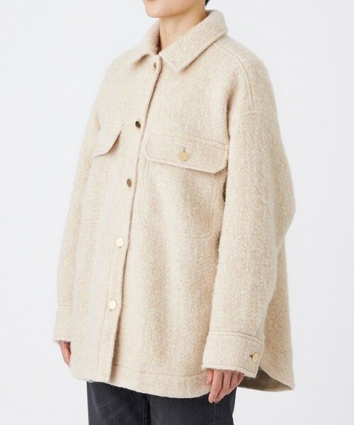 EVEX by KRIZIA  (大きいサイズ) / エヴェックス バイ クリツィア (オオキイサイズ) テーラードジャケット | 【L】【カタログ掲載】ラメスライバーシャツジャケット | 詳細3