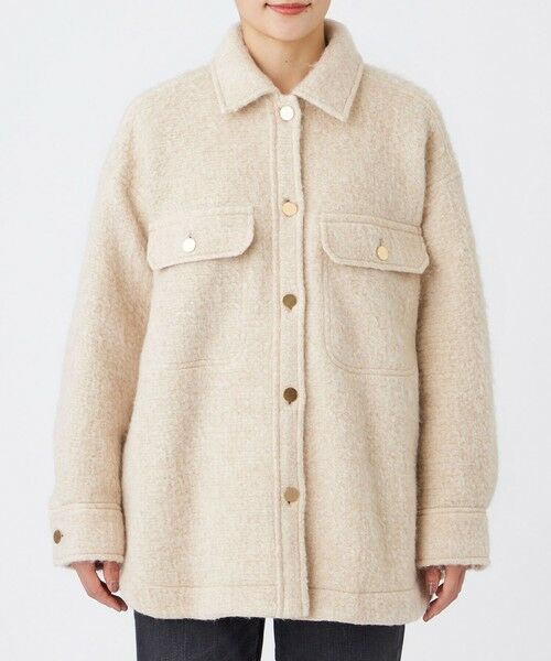 EVEX by KRIZIA  (大きいサイズ) / エヴェックス バイ クリツィア (オオキイサイズ) テーラードジャケット | 【L】【カタログ掲載】ラメスライバーシャツジャケット | 詳細2