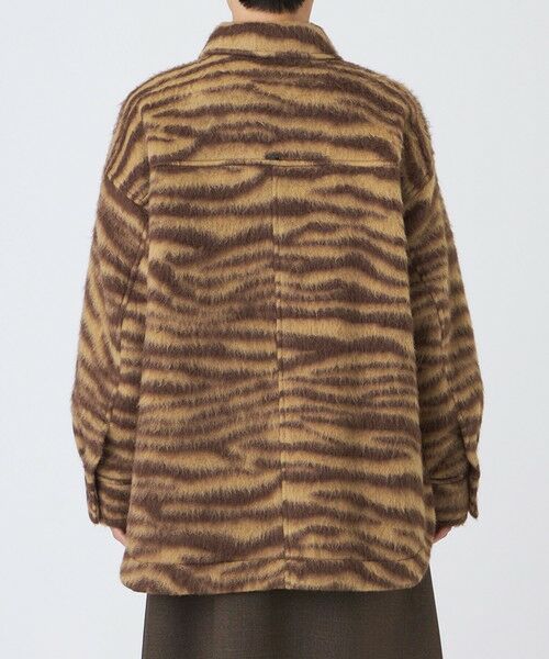 EVEX by KRIZIA  (大きいサイズ) / エヴェックス バイ クリツィア (オオキイサイズ) テーラードジャケット | 【L】タイガースライバーシャツジャケット | 詳細4