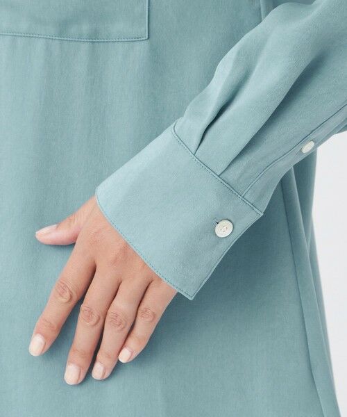 EVEX by KRIZIA  (大きいサイズ) / エヴェックス バイ クリツィア (オオキイサイズ) その他トップス | 【L】【カタログ掲載】フィブリルライクサテンビジューシャツ | 詳細8