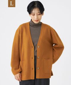 EVEX by KRIZIA  (大きいサイズ) / エヴェックス バイ クリツィア (オオキイサイズ) その他トップス | 【L】【カタログ掲載】【ウォッシャブル】ブライトニットVネックカーディガン