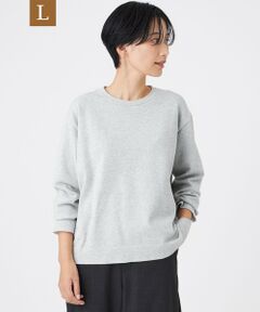 EVEX by KRIZIA  (大きいサイズ) / エヴェックス バイ クリツィア (オオキイサイズ) その他トップス | 【L】【マシンウォッシャブル】コットンブリッドニットプルオーバー