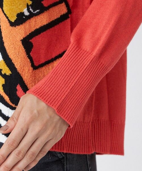 EVEX by KRIZIA  (大きいサイズ) / エヴェックス バイ クリツィア (オオキイサイズ) その他トップス | 【L】【カタログ掲載】【ウォッシャブル】イニシャルタイガーインターシャニットプルオーバー | 詳細6