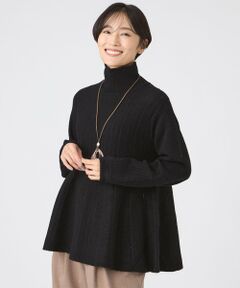 EVEX by KRIZIA  (大きいサイズ) / エヴェックス バイ クリツィア (オオキイサイズ) その他トップス | 【L】【カタログ掲載】【ウォッシャブル】ブライトミックスペプラムニットプルオーバー