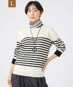 EVEX by KRIZIA  (大きいサイズ) / エヴェックス バイ クリツィア (オオキイサイズ) その他トップス | 【L】【カタログ掲載】【ウォッシャブル】ダブルタートルネックニットプルオーバー