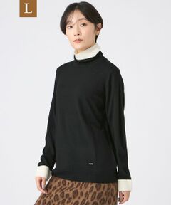 EVEX by KRIZIA  (大きいサイズ) / エヴェックス バイ クリツィア (オオキイサイズ) その他トップス | 【L】【カタログ掲載】【ウォッシャブル】ダブルタートルネックニットプルオーバー