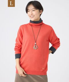 EVEX by KRIZIA  (大きいサイズ) / エヴェックス バイ クリツィア (オオキイサイズ) その他トップス | 【L】【カタログ掲載】【ウォッシャブル】ダブルタートルネックニットプルオーバー