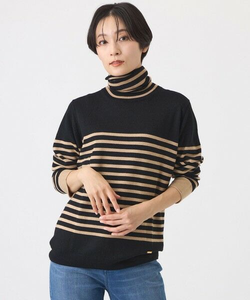 EVEX by KRIZIA  (大きいサイズ) / エヴェックス バイ クリツィア (オオキイサイズ) その他トップス | 【L】【追加・カタログ掲載・ウォッシャブル】ダブルタートルネックニットプルオーバー（ベージュ2）