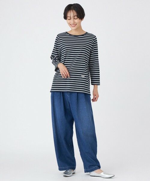 EVEX by KRIZIA  (大きいサイズ) / エヴェックス バイ クリツィア (オオキイサイズ) その他トップス | 【L】【ウォッシャブル】タイガーパッチボーダーカットソー | 詳細3