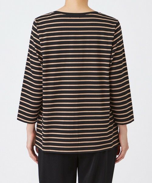 EVEX by KRIZIA  (大きいサイズ) / エヴェックス バイ クリツィア (オオキイサイズ) その他トップス | 【L】【ウォッシャブル】タイガーパッチボーダーカットソー | 詳細7