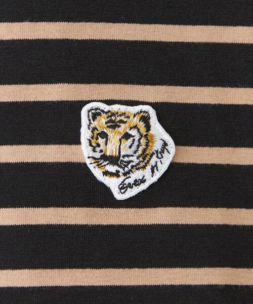 EVEX by KRIZIA  (大きいサイズ) / エヴェックス バイ クリツィア (オオキイサイズ) その他トップス | 【L】【ウォッシャブル】タイガーパッチボーダーカットソー | 詳細10