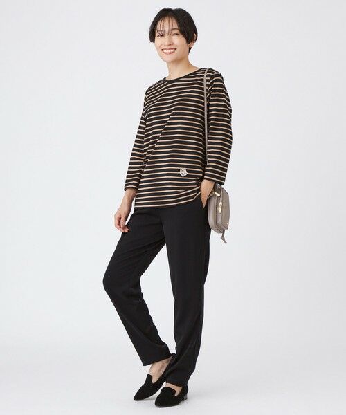 EVEX by KRIZIA  (大きいサイズ) / エヴェックス バイ クリツィア (オオキイサイズ) その他トップス | 【L】【ウォッシャブル】タイガーパッチボーダーカットソー | 詳細2