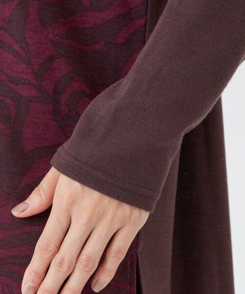 EVEX by KRIZIA  (大きいサイズ) / エヴェックス バイ クリツィア (オオキイサイズ) その他トップス | 【L】【ウォッシャブル】タイガープリントバイカラーチュニックカットソー | 詳細7