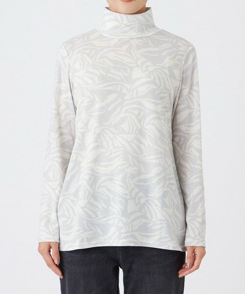 EVEX by KRIZIA  (大きいサイズ) / エヴェックス バイ クリツィア (オオキイサイズ) その他トップス | 【L】【ウォッシャブル】タイガープリントハイネックカットソー | 詳細3