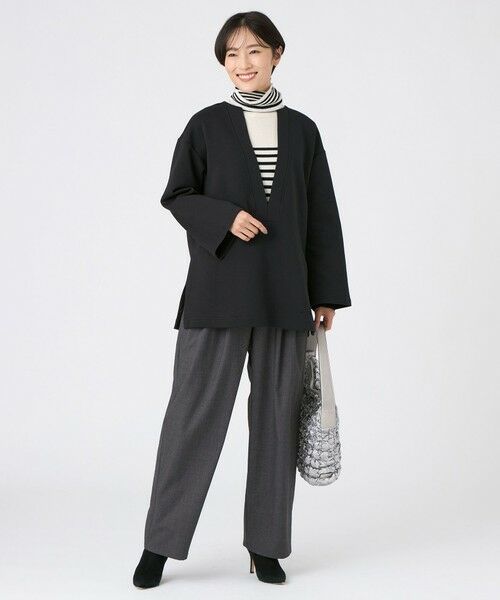 EVEX by KRIZIA  (大きいサイズ) / エヴェックス バイ クリツィア (オオキイサイズ) その他トップス | 【L】【ウォッシャブル】ライトダンボールスキッパープルオーバー | 詳細1