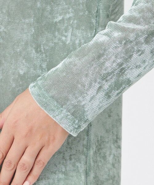 EVEX by KRIZIA  (大きいサイズ) / エヴェックス バイ クリツィア (オオキイサイズ) その他トップス | 【L】【マシンウォッシャブル】メッシュベロアハイネックプルオーバー | 詳細7