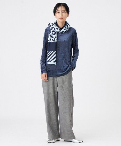 EVEX by KRIZIA  (大きいサイズ) / エヴェックス バイ クリツィア (オオキイサイズ) その他トップス | 【L】【マシンウォッシャブル】メッシュベロアハイネックプルオーバー | 詳細2