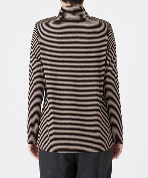 EVEX by KRIZIA  (大きいサイズ) / エヴェックス バイ クリツィア (オオキイサイズ) その他トップス | 【L】【ウォッシャブル】ハーフミラノリブボーダーハイネックプルオーバー | 詳細7