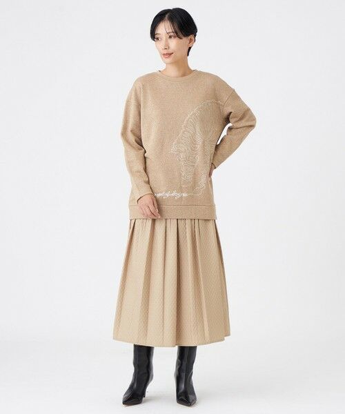 EVEX by KRIZIA  (大きいサイズ) / エヴェックス バイ クリツィア (オオキイサイズ) その他トップス | 【L】【ウォッシャブル】ゼブラモチーフラメスウェットプルオーバー | 詳細2