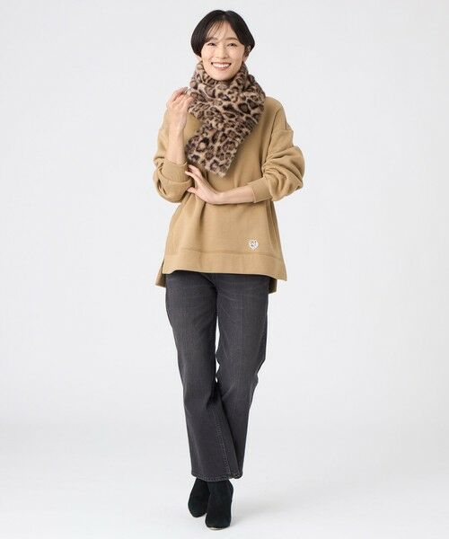 EVEX by KRIZIA  (大きいサイズ) / エヴェックス バイ クリツィア (オオキイサイズ) その他トップス | 【L】【カタログ掲載】【ウォッシャブル】タイガーパッチ裏起毛スウェット | 詳細3