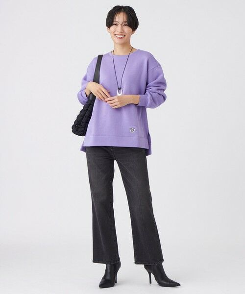 EVEX by KRIZIA  (大きいサイズ) / エヴェックス バイ クリツィア (オオキイサイズ) その他トップス | 【L】【カタログ掲載】【ウォッシャブル】タイガーパッチ裏起毛スウェット | 詳細2