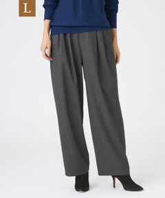 EVEX by KRIZIA  (大きいサイズ) / エヴェックス バイ クリツィア (オオキイサイズ) その他パンツ | 【L】【カタログ掲載】【マシンウォッシャブル】ラメストライプタックバレルパンツ