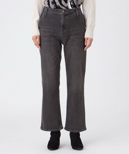 EVEX by KRIZIA  (大きいサイズ) / エヴェックス バイ クリツィア (オオキイサイズ) その他パンツ | 【L】【カタログ掲載】【マシンウォッシャブル】ブラックデニムセミフレアパンツ | 詳細4