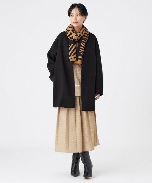 EVEX by KRIZIA  (大きいサイズ) / エヴェックス バイ クリツィア (オオキイサイズ) ロング・マキシ丈スカート | 【L】【カタログ掲載】【ウォッシャブル】ダイヤジャカードシャーリングスカート | 詳細3