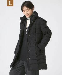 EVEX by KRIZIA  (大きいサイズ) / エヴェックス バイ クリツィア (オオキイサイズ) その他アウター | 【L】【SANYO Style EDITION掲載】【ウォッシャブル・放電テープ付】マットタフタフーデッドロングダウンコート