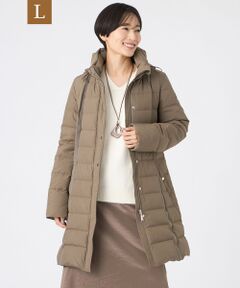 EVEX by KRIZIA  (大きいサイズ) / エヴェックス バイ クリツィア (オオキイサイズ) その他アウター | 【L】【SANYO Style EDITION掲載】【ウォッシャブル・放電テープ付】マットタフタフーデッドロングダウンコート