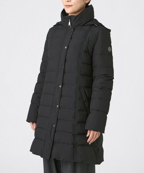 EVEX by KRIZIA  (大きいサイズ) / エヴェックス バイ クリツィア (オオキイサイズ) その他アウター | 【L】【SANYO Style EDITION掲載】【ウォッシャブル・放電テープ付】マットタフタフーデッドロングダウンコート | 詳細5