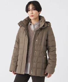 EVEX by KRIZIA  (大きいサイズ) / エヴェックス バイ クリツィア (オオキイサイズ) その他アウター | 【L】【SANYO Style EDITION掲載】【ウォッシャブル・放電テープ付】マットタフタフーデッドミドルダウンジャケット