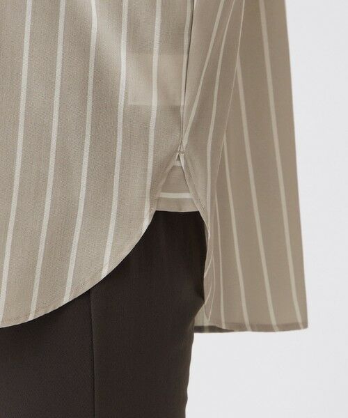 EVEX by KRIZIA  (大きいサイズ) / エヴェックス バイ クリツィア (オオキイサイズ) その他トップス | 【L】【マシンウォッシャブル】コットンライクストライプシャツ | 詳細8
