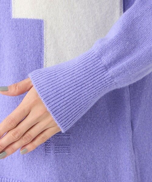 EVEX by KRIZIA  (大きいサイズ) / エヴェックス バイ クリツィア (オオキイサイズ) その他トップス | 【L】【SANYO Style EDITION掲載】【ウォッシャブル】ブロッキングウールニットプルオーバー | 詳細9