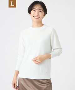 EVEX by KRIZIA  (大きいサイズ) / エヴェックス バイ クリツィア (オオキイサイズ) その他トップス | 【L】【SANYO Style EDITION掲載】【ウォッシャブル】ミニスパンコールニットプルオーバー