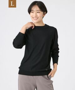 EVEX by KRIZIA  (大きいサイズ) / エヴェックス バイ クリツィア (オオキイサイズ) その他トップス | 【L】【SANYO Style EDITION掲載】【ウォッシャブル】ミニスパンコールニットプルオーバー