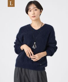 EVEX by KRIZIA  (大きいサイズ) / エヴェックス バイ クリツィア (オオキイサイズ) その他トップス | 【L】【SANYO Style EDITION掲載】フォックスウールファーニットプルオーバー