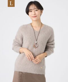 EVEX by KRIZIA  (大きいサイズ) / エヴェックス バイ クリツィア (オオキイサイズ) その他トップス | 【L】【SANYO Style EDITION掲載】フォックスウールファーニットプルオーバー